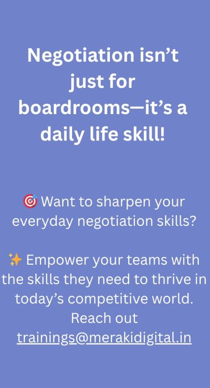 Meraki Digital- thought for negotiation