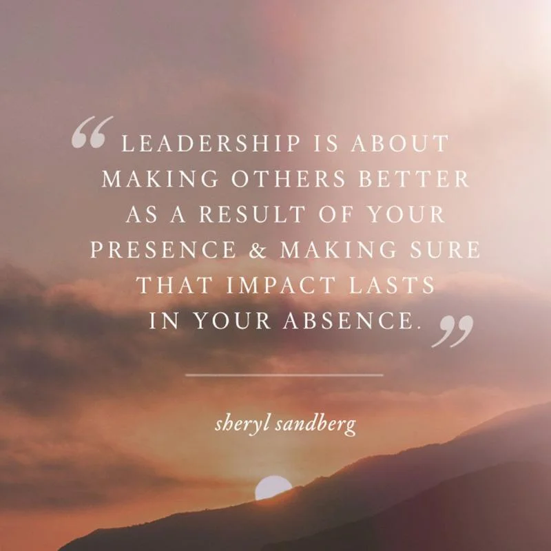 Many "leaders" impact ends when they are gone, but one of the hallmark traits of great leaders is that their influence lasts a lifetime.